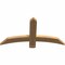 Ekena Millwork Bellingham Timber Gable Bracket, Western Red Cedar, 36"W x 19"H x 1 1/2"D x 3 1/2"F, 13/12 Pitch GBW036X19X0204BEL00SWR - alternate 5